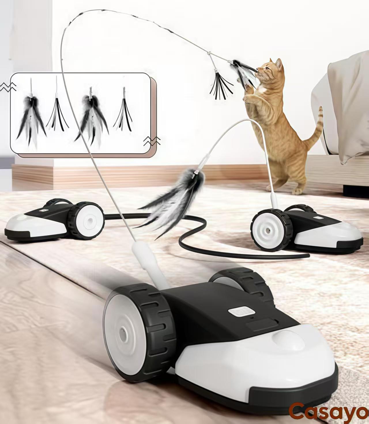 Electric cat teaser mouse toy