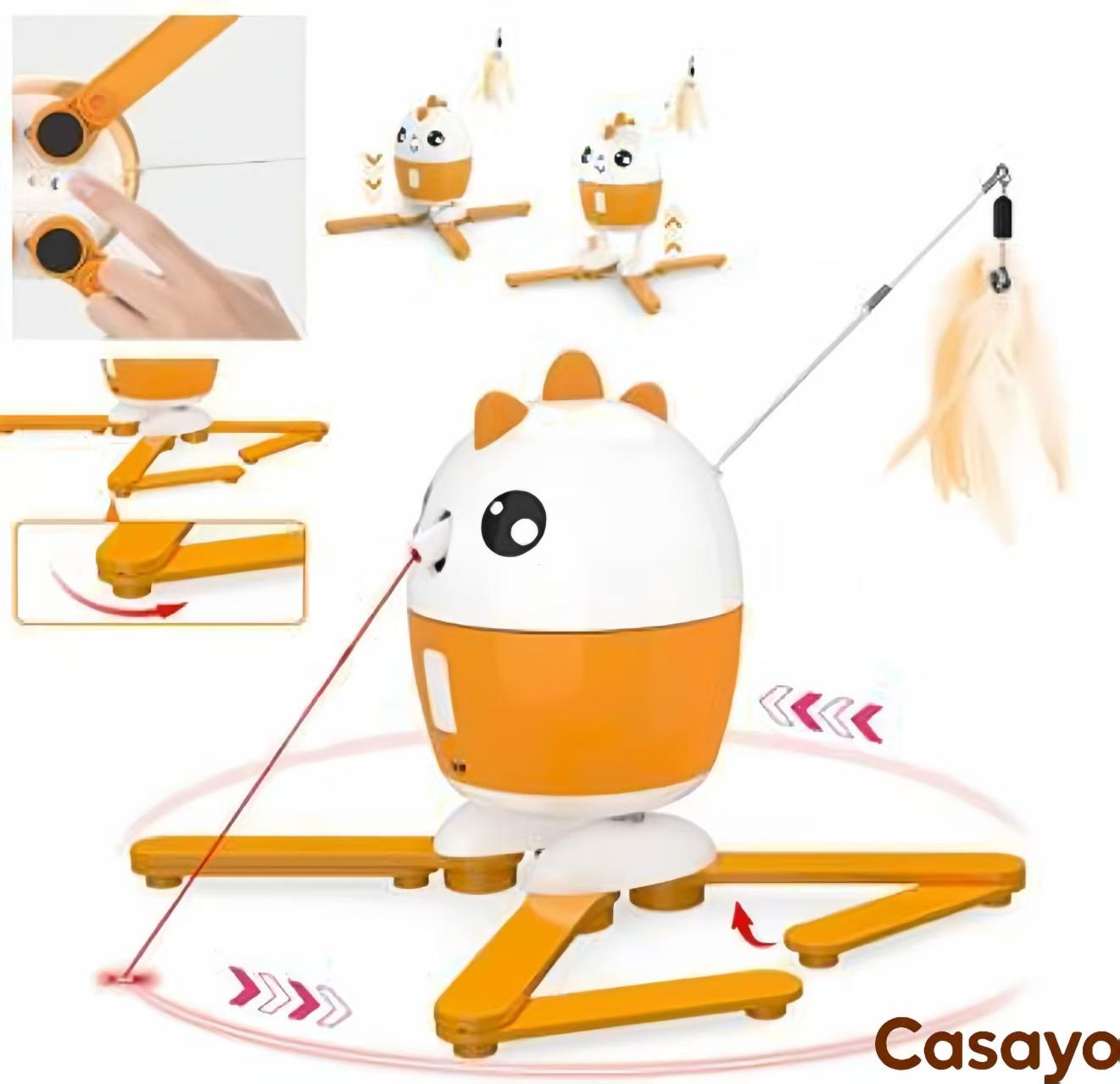 Retractable Feather with Laser